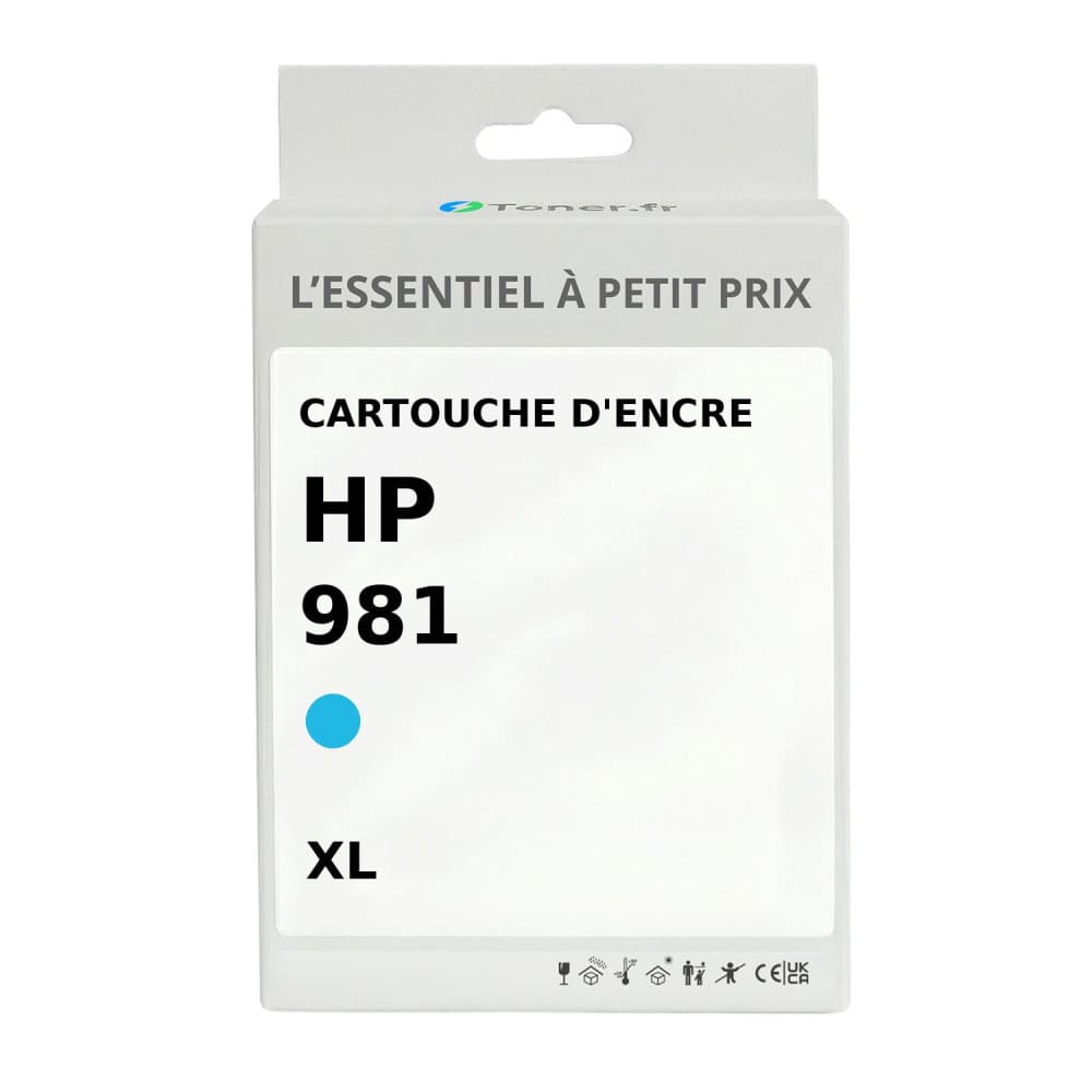 Cartouche d'encre compatible HP 981 XL Cyan