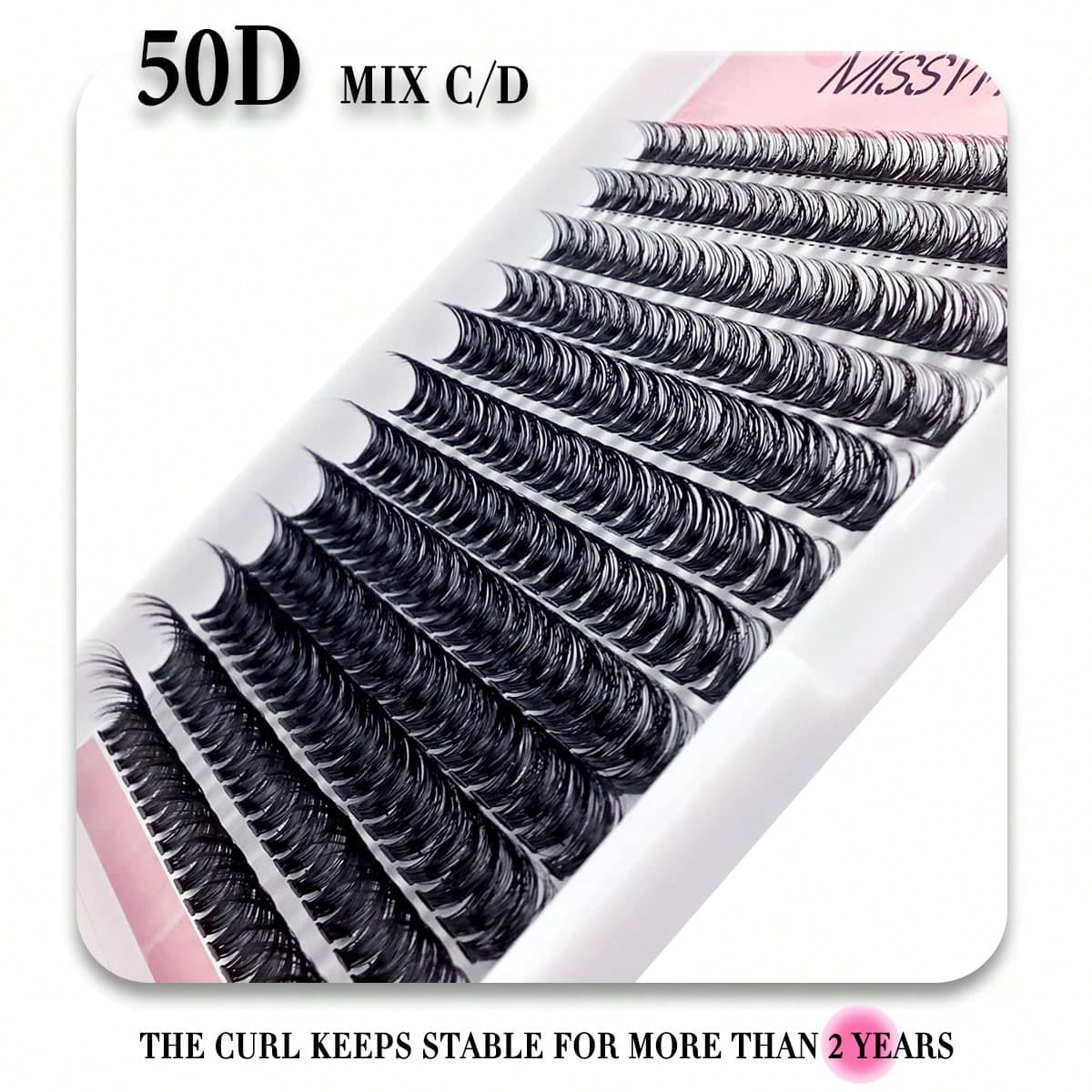 Cils greffés personnels naturels, doux et épais de 40D, longueur mélangée de 8-16mm, courbure C/D de 0,07 mm, ultra-légers 12 lignes/240pcs,