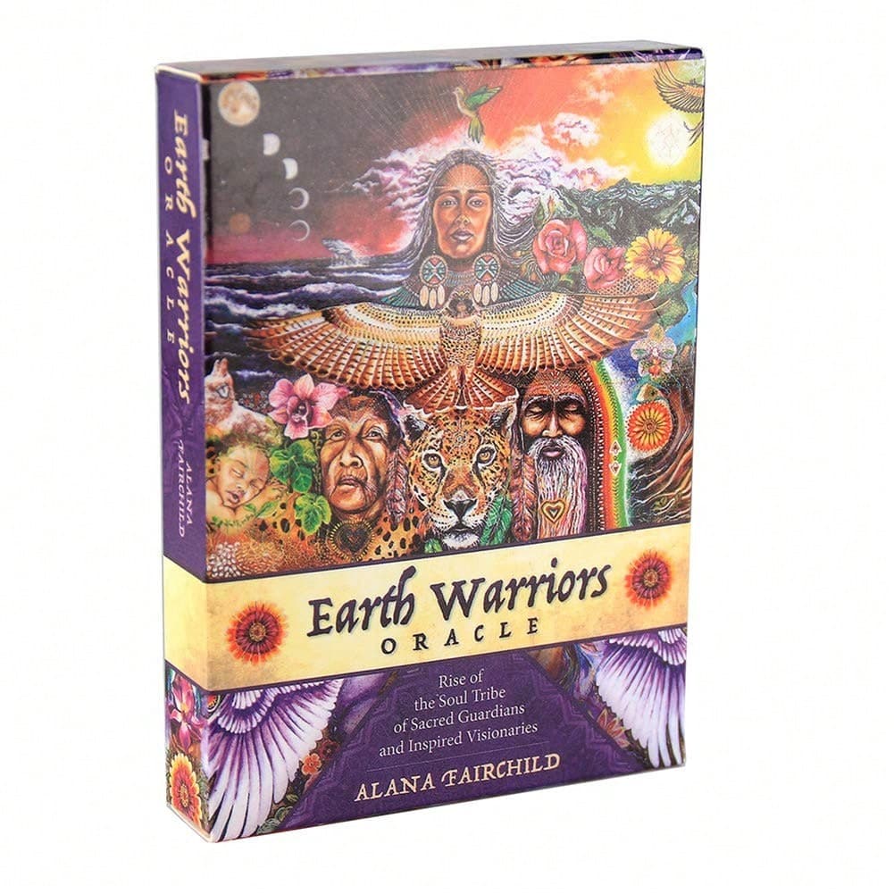 Oracle des guerriers de la Terre : Cartes La montée de la tribu de lâme des gardiens sacrés et des visionnaires inspirés, divination adulte du